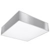 Plafonnier PVC Gris E27 2 Horus