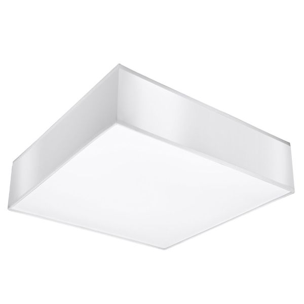 Plafonnier PVC Blanc E27 2 Horus