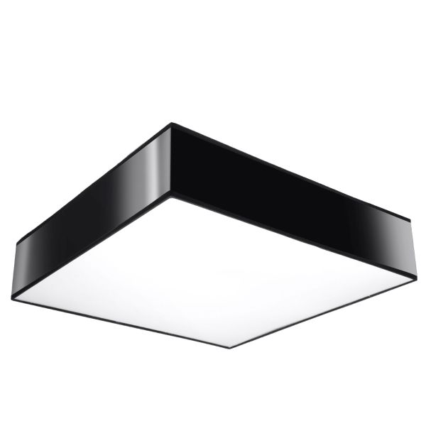 Plafonnier PVC Noir E27 3 Horus