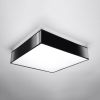 Plafonnier PVC Noir E27 3 Horus