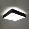 Plafonnier PVC Noir E27 3 Horus
