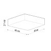 Plafonnier PVC Noir E27 3 Horus