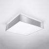 Plafonnier PVC Gris E27 3 Horus