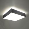 Plafonnier PVC Gris E27 3 Horus
