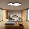 Plafonnier PVC Gris E27 3 Horus