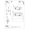Plafonnier PVC Blanc E27 3 Horus