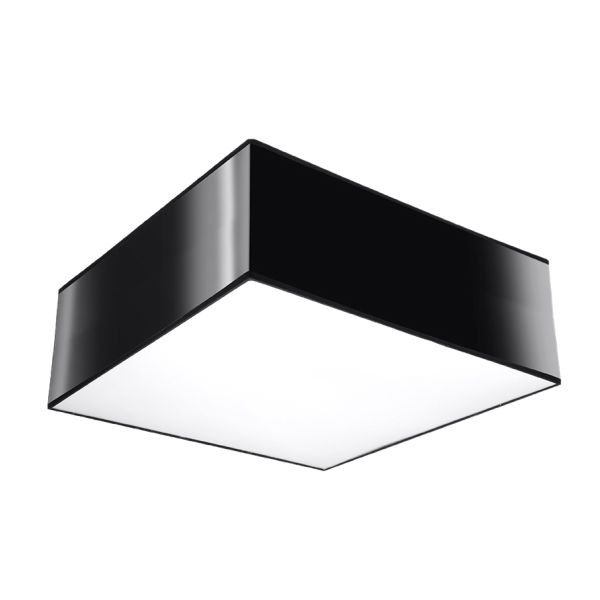 Plafonnier PVC Noir E27 1 Horus