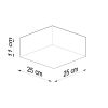 Plafonnier PVC Noir E27 1 Horus