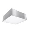 Plafonnier PVC Gris E27 1 Horus