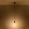 Suspension Tissu Noir E27 1 Edison