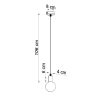 Suspension Tissu Noir E27 1 Edison
