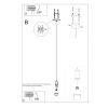 Suspension Tissu Noir E27 1 Edison