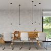 Suspension Tissu Noir E27 1 Edison
