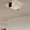 Applique Bois Wengé/Blanc E14 2 Emilio