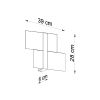 Applique Acier Chrome/Blanc G9 2 Massimo