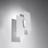 Applique Acier Chrome/Blanc E27 2 Fabiano