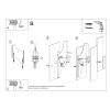 Applique Acier Chrome/Blanc E27 2 Fabiano