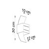Applique Aluminium Blanc G9 1 Loreto