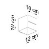 Applique Aluminium Blanc G9 1 Lobo