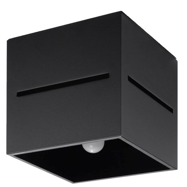 Plafonnier Aluminium Noir G9 1 Lobo