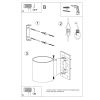 Applique Verre Blanc G9 1 Vici