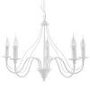 Lustre Acier Blanc E14 5 Minerwa