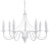 Lustre Acier Blanc E14 7 Minerwa