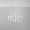 Lustre Acier Blanc E14 7 Minerwa