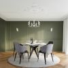 Lustre Acier Blanc E14 7 Minerwa