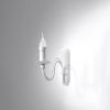 Applique Acier Blanc E14 1 Minerwa