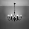 Lustre Acier Noir E14 7 Minerwa