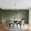 Lustre Acier Noir E14 7 Minerwa