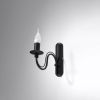Applique Acier Noir E14 1 Minerwa