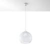 Suspension Acier Transparent E27 1 Ball