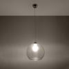 Suspension Acier Transparent E27 1 Ball