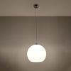 Suspension Acier Blanc E27 1 Ball