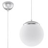 Suspension Acier Blanc/Chromé E27 1 Ugo 20