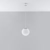 Suspension Acier Blanc/Chromé E27 1 Ugo 20