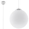 Suspension Acier Blanc/Chromé E27 1 Ugo 30