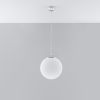 Suspension Acier Blanc/Chromé E27 1 Ugo 30