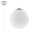Suspension Acier Blanc/Chromé E27 1 Ugo 40