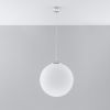 Suspension Acier Blanc/Chromé E27 1 Ugo 40
