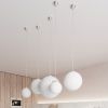 Suspension Acier Blanc/Chromé E27 1 Ugo 40