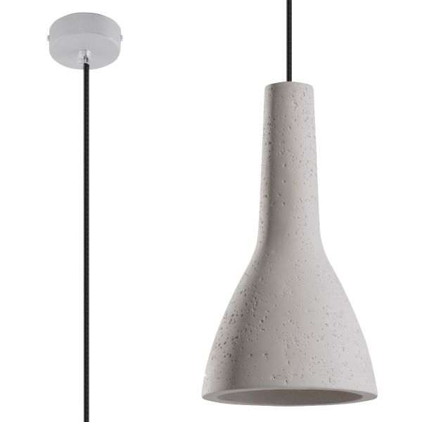 Suspension Béton Gris E27 1 Empoli
