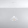 Suspension Acier Blanc E27 1 Umberto