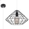 Suspension Acier Noir E27 1 Umberto