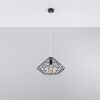 Suspension Acier Noir E27 1 Umberto