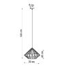 Suspension Acier Noir E27 1 Umberto