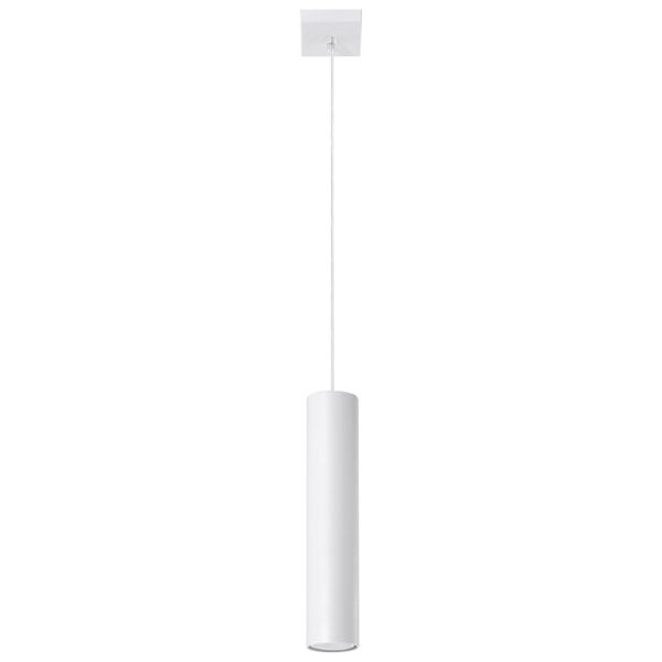 Suspension Acier Blanc GU10 1 Lagos
