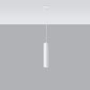 Suspension Acier Blanc GU10 1 Lagos